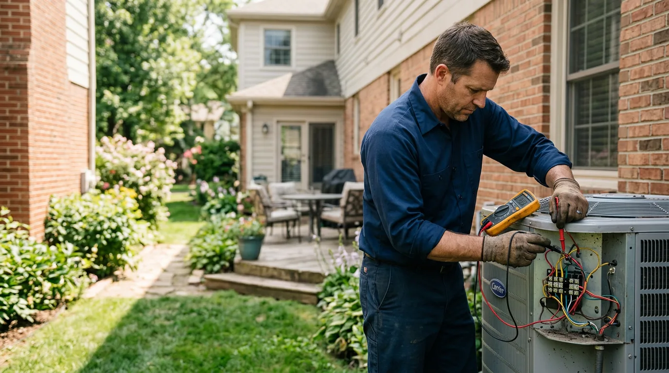 HVAC technician working near Hornell, NY